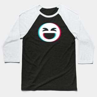 TikTok laugh emoji smiley White Baseball T-Shirt